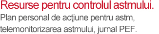 Resurse pentru controlul astmului - mesaj